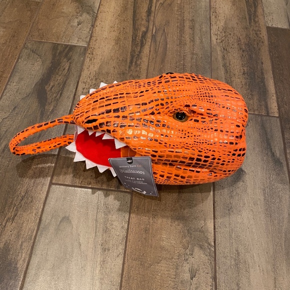 Orange Dinosaur Treat Bag - Pottery Barn - Picture 2 of 3